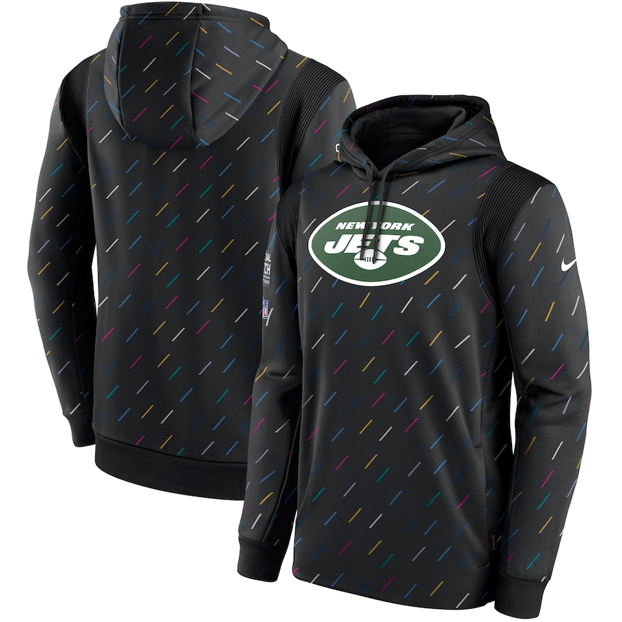 Women NFL New York Jets 2025 Nike black hoodie->women nfl jersey->Women Jersey